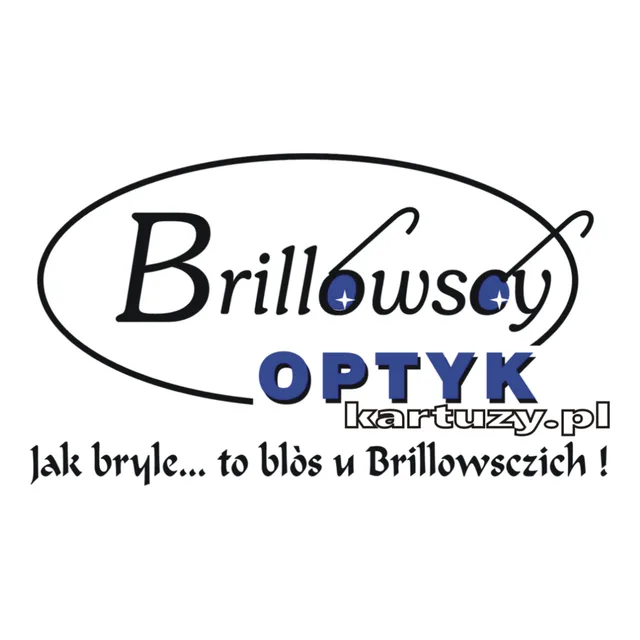 Logo of the Brillowscy Optyk showroom in Kartuzy